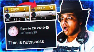 YOU KNOW YOU PULLED OFF A MIRACLE, WHEN EVEN THE NBA 2K DEVS ARE CONGRATULATING YOU