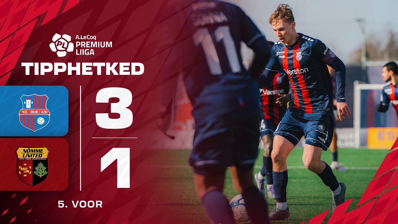 Paide Linnameeskond vs Nõmme United Highlights