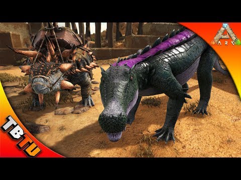 KAPROSUCHUS COLOR MUTATION! ANKLYOSAURUS TAMING AND BREEDING! ARK Survival Scorched Earth