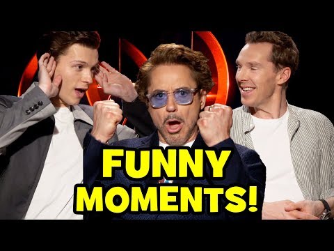 AVENGERS INFINITY WAR Funny Cast Interviews - Roasting Goats, Bloopers & Behind The Scenes Moments