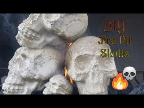 DIY Fire Pit Skulls || Vlogoween Week 1
