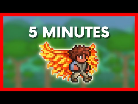 Terraria - How To Get Wings in 5 MINUTES