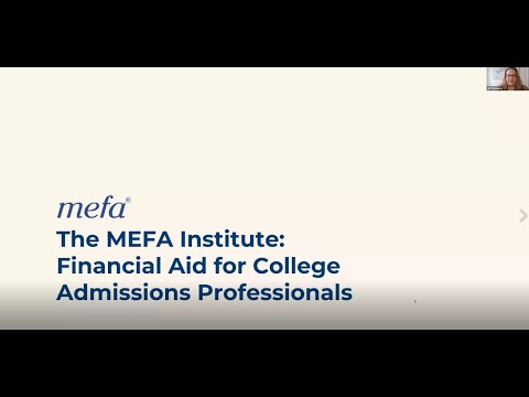 The MEFA Institute<sup>™</sup>: Financial Aid for College Admissions Professionals