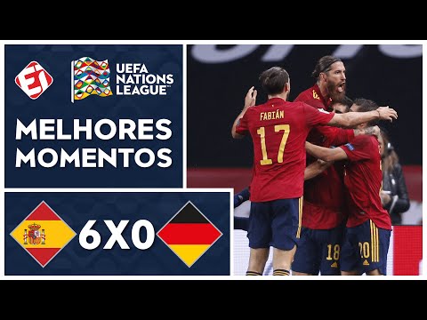 Gols e lances de Espanha x Alemanha