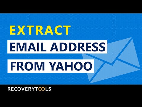 How to extract email addresses from Yahoo Mail account...