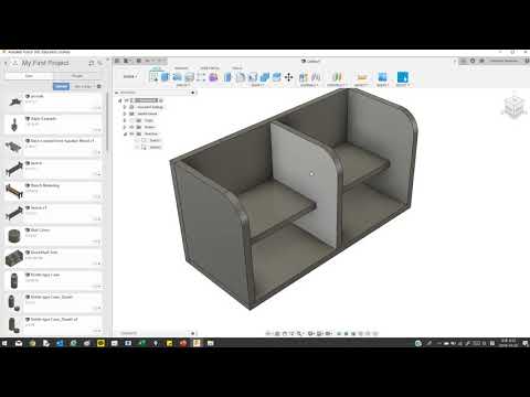 Book Shelf Modeling for fusion 360 practice