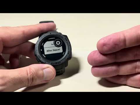 Garmin Instinct Solar | Wrist Tilt Automatic Backlight Setting
