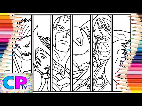 Avengers Coloring Pages/Superheroes Coloring/Cartoon - On & On (feat. Daniel Levi) [NCS Release]
