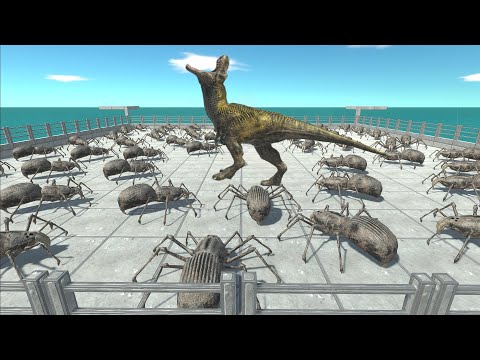 GIANT SPIDER VS ALL UNIT DINOSAURS ARBS INFERNAL - ANIMAL REVOLT BATTLE SIMULATOR