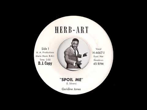 Geridine Jones - Spoil Me [Herb-Art] 1969 Sister Soul Funk 45 Video