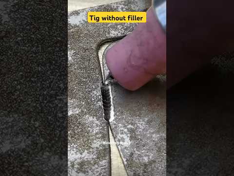 Tig welding without filler material #tigwelder #tig #weldcraftstudio #creativeart #weldingtricks