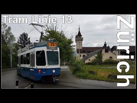 Zürich Tram Linie 13 / Albisgüetli - Bahnhofquai/HB, Stadt Zürich, Schweiz 2018