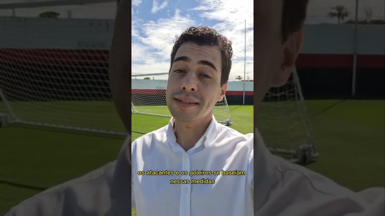 O tamanho do gol do futebol