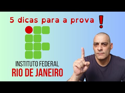 5 dicas para a prova do IFRJ - 2023/2024.