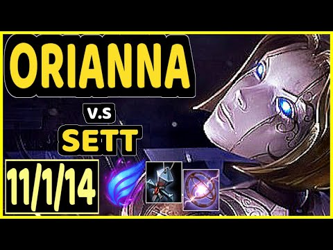 XIAOHU (ORIANNA) vs SETT - 11/1/14 KDA MID GAMEPLAY - KR Ranked GRANDMASTER