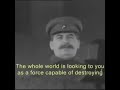 What Did Stalin S Voice Sound Like ORIGINAL FOOTAGE