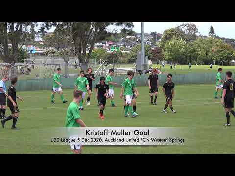 U20 Football League 5 December 2020, Auckland, Kristoff Muller goal