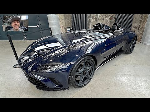 Aston Martin V12 Speedster Roadster super hyper sport car cabriolet walkaround and interior K0995