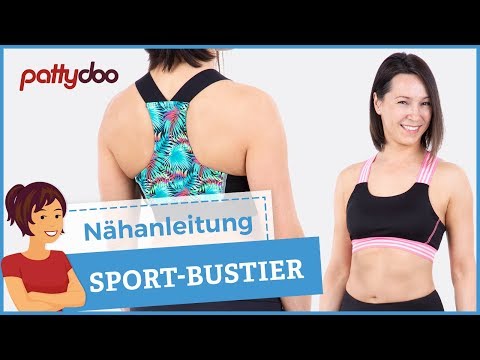 Nähanleitung Sport-BH Bustier + Tanktop aus Lycra-Stoff - schnell & einfach genäht!