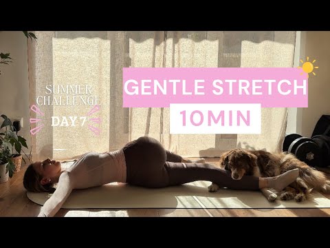 10min EVERYDAY GENTLE STRETCH | Day 7 Summer Challenge | no talking after workout stretch