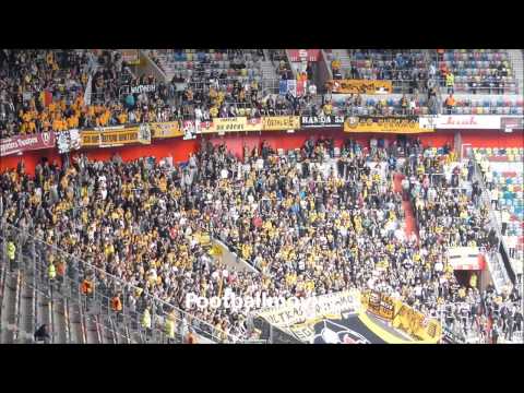 Dynamo Fans in Düsseldorf 15.09.13 (Fortuna Düsseldorf vs. Dynamo Dresden 1:1)
