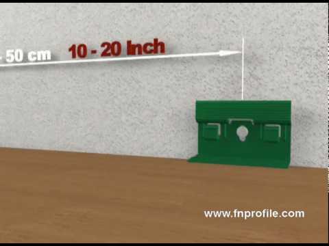 Clipholder CH23 - Sockelleisten montieren, Montage von Sockelleisten