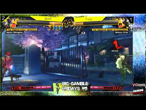 Persona 4 Arena - BGF5 - GF - Bond (Naoto) vs T-Loc (Mitsuru)