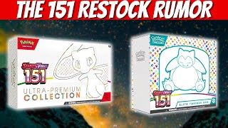 Addressing The Pokemon 151 Restock Situation...