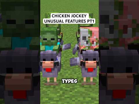 #minecraft CHICKEN JOCKEY UNUSUAL FEATURES