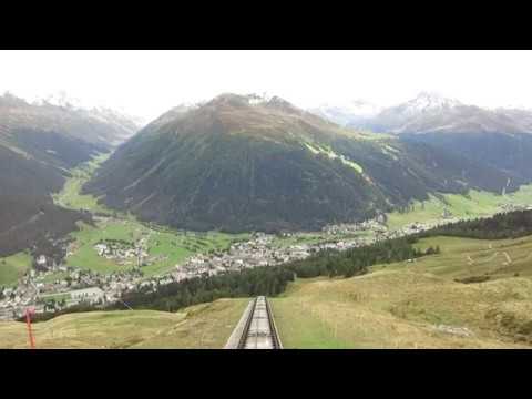 Standseilbahn 7260.01 Davos - Höhenweg Parsennbahn Talfahrt - Funicular