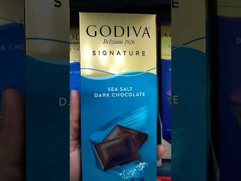 GODIVA SEA SALT DARK CHOCOLATE#satisfying #sweets #shorts #asmr #chocolatelover #chocolate #godiva