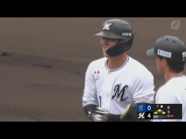 【ファーム】欲しい所で追加点!! マリーンズ・山口航輝が満塁のチャンスでタイムリーヒット!! 2024年5月19日 千葉ロッテマリーンズ 対 横浜DeNAベイスターズ
