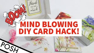 HOW TO ReUse GREETING CARDS/  Simple DIY CARD HACK/ Easy Paper Craft You Can Do At Home Today