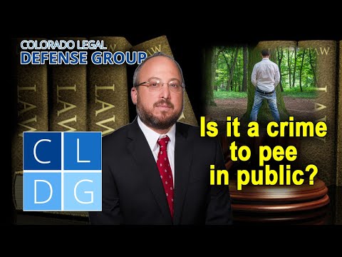 Is "urinating in public" a crime in Colorado?