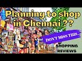 13 Best shopping places in Chennai| Cheap and best street shopping in  Chennai| Shopping Reviews 🛍