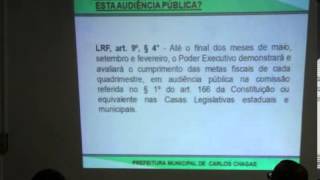 preview picture of video 'Prefeitura de Carlos Chagas - Prestação de Contas Câmara Municipal'