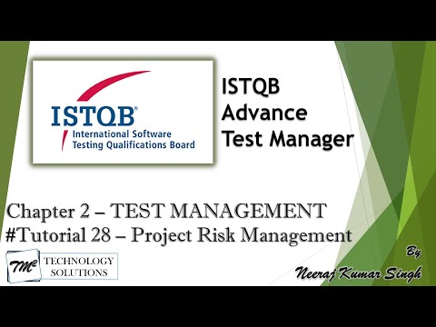 ISTQB Test Manager Introduction
