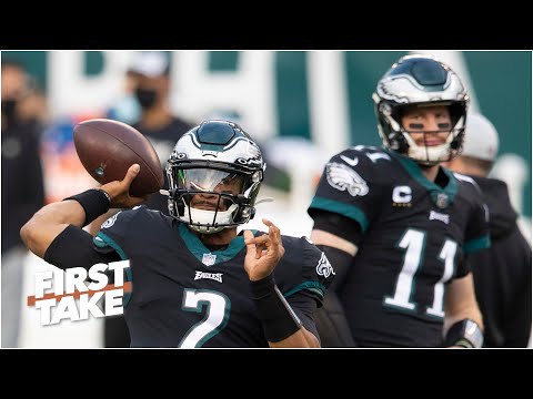 老鷹隊應該在下賽季前交易卡森-溫茨嗎？First Take辯論 (Should the Eagles trade Carson Wentz before next season? First Take debates)