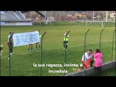 Proposta di matrimonio Giulio Cardarelli, portiere Sportland Celano