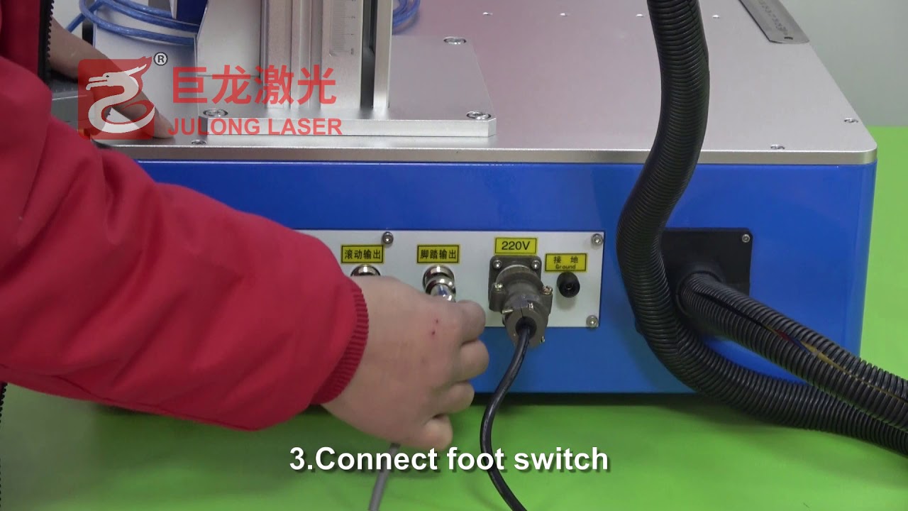 MINI Desktop fiber laser marking machine  installation using videos