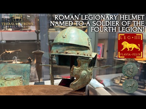 A Rare Roman Legionary Helmet – Soldier of the IV Legion! Museum Quality by Treasure Trove Auctions