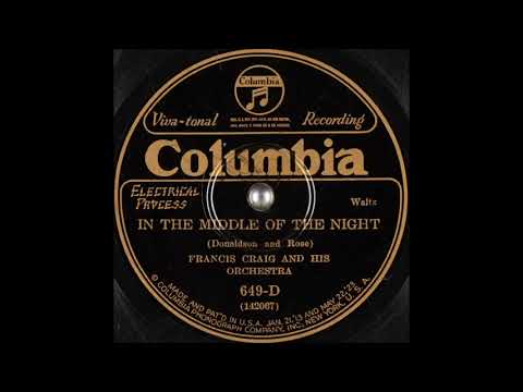 Francis Craig & his orchestra - In the Middle of the Night (1926)