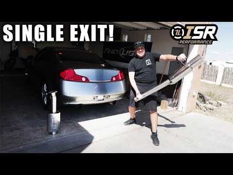 ISR SINGLE EXIT EXHAUST INSTALL! (G35)