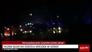 Wideo1: Gaszenie poaru w mieszkaniu w Grze