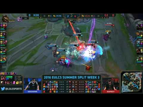 LoL Highlights H2k vs G2 Game 1   LCS EU Summer 2016 16 06 2016   H2k Gaming vs G2 Esports
