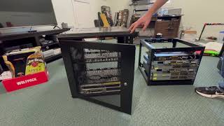 Comparing the ECHOGEAR 12U Enclosed Network Rack with the ECHOGEAR 10U Open Frame Network Rack
