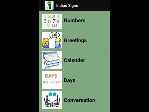 Indian sign language [offline] Video