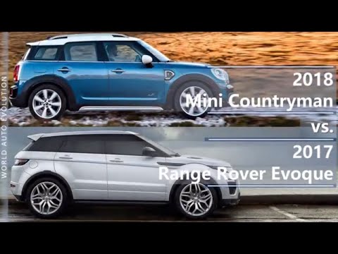 2018 Mini Countryman vs 2017 Range Rover Evoque (technical comparison)