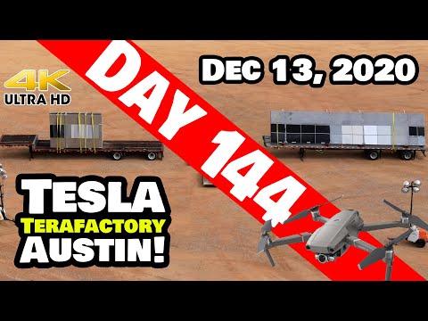 Tesla Gigafactory Austin 4K  Day 144 - 12/13/20 - Tesla Terafactory Texas - SUNDAY STEELWORK BONUS!