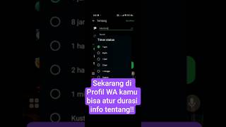 Download lagu Fitur Baru WA: Atur Durasi 'Tentang' di Profil #viral #whatsapp #WA #whatsappbeta #wabeta #android mp3